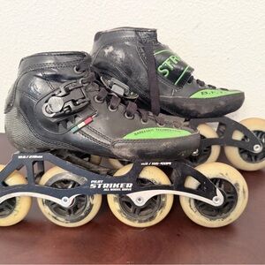 Luigino Inline Speed Skates US 3 EU 35  Pilot Striker Frame Racing Roller Skates